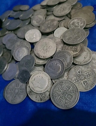 Silver coins scrap and - 1, of