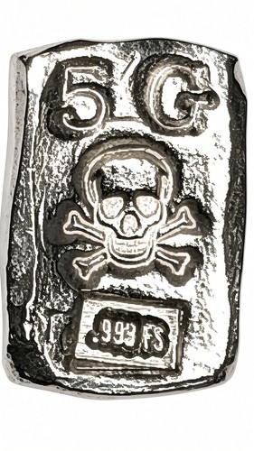 Gram solid silver - 5, bar