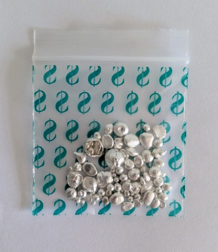 Grams 999 fine silver shot - 999.,