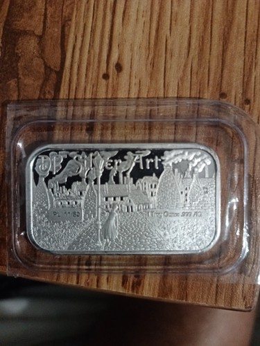 Silver art 1oz bar - dp,