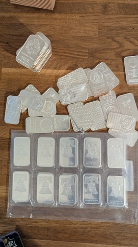 1oz silver bar - 1oz, random