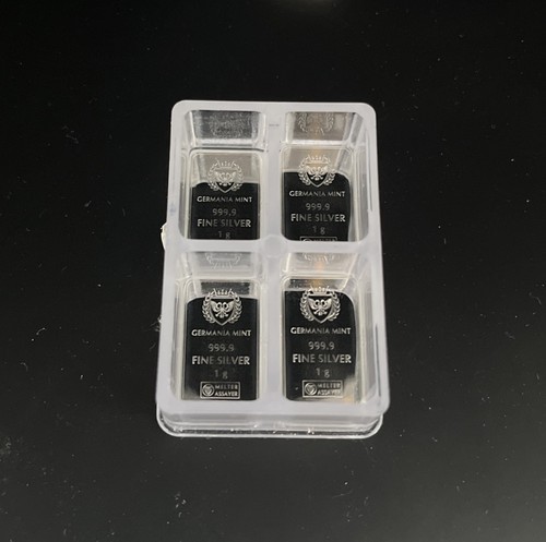 Silver bullion bar 999 9 - 4x, 1g