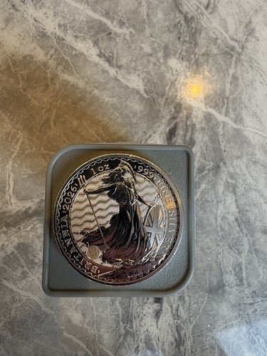 Silver britannia coin - oz,
