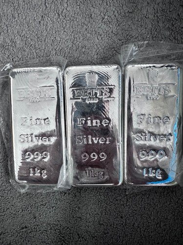 1kg silver bullion bar 999 - bullion,