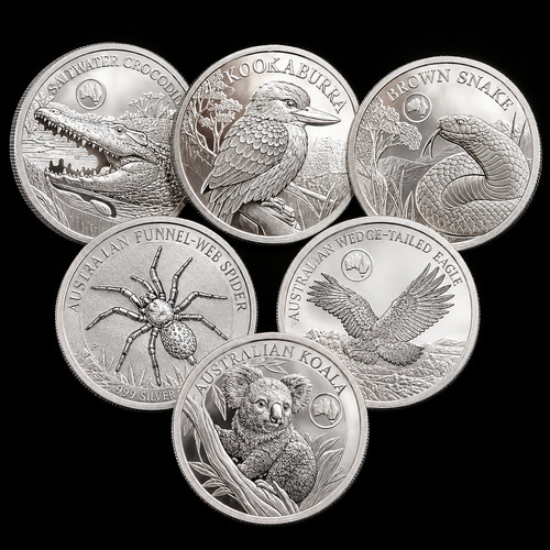 6pcs 1oz solid coin - 1oz,