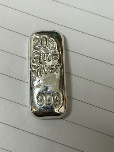 Silver ingot bar grams 999 - 20,