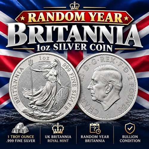 1oz silver britannia coin - 1oz,