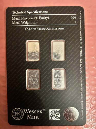 4x1g wessex mint bars - 4x1g,