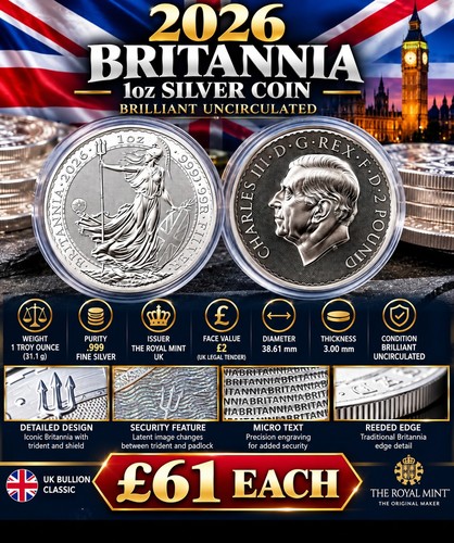 2026 britannia 1oz silver - uk,