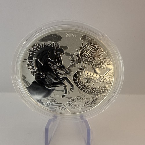 2026 1oz silver dragon - silver, horse