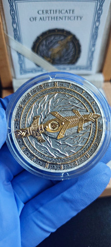Silver gungnir coin - 2,