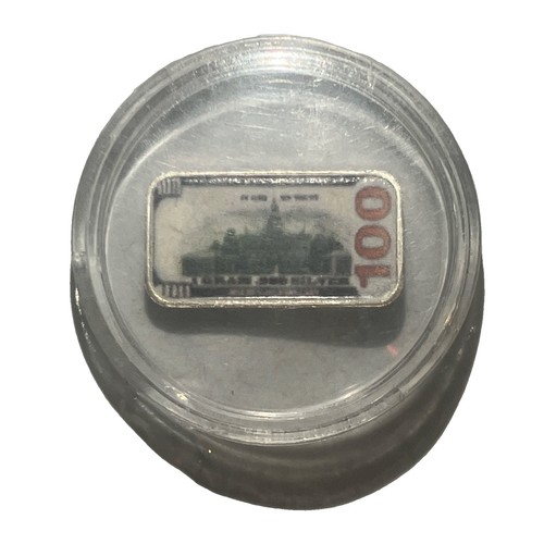 Silver bullion bar - bullion, $100